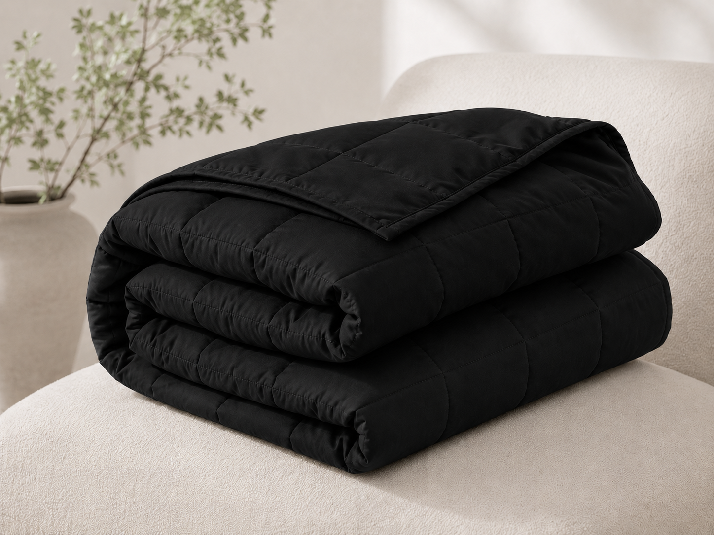 SerenityWrap weighted blanket in Black