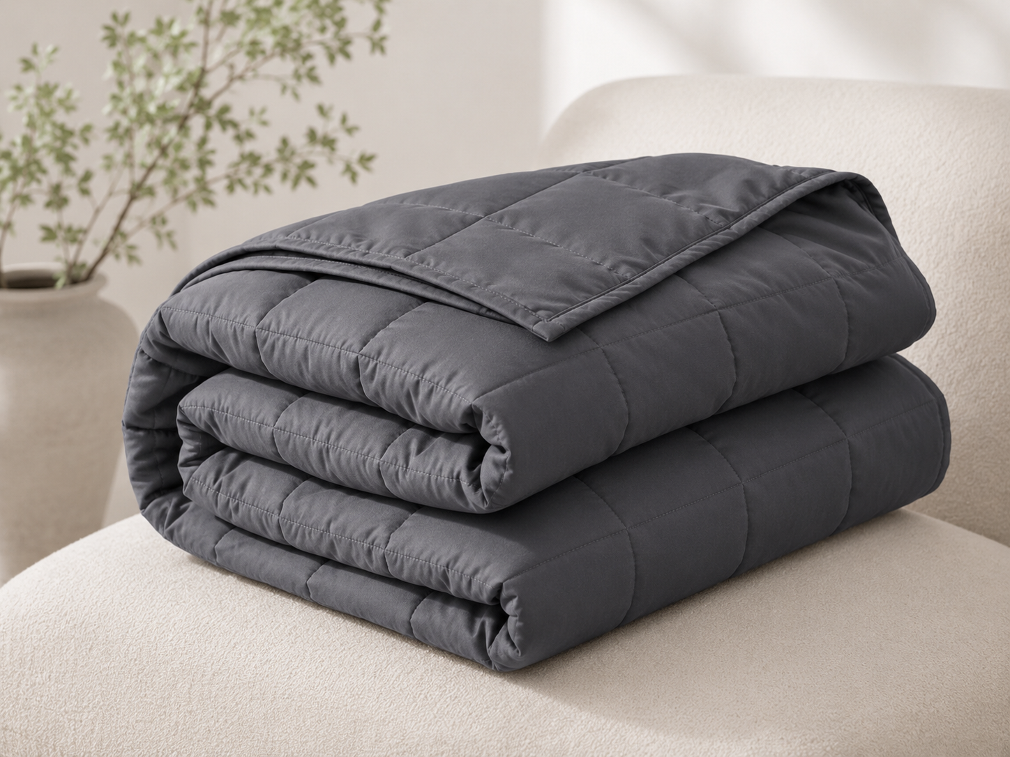 Grey SerenityWrap weighted blanket