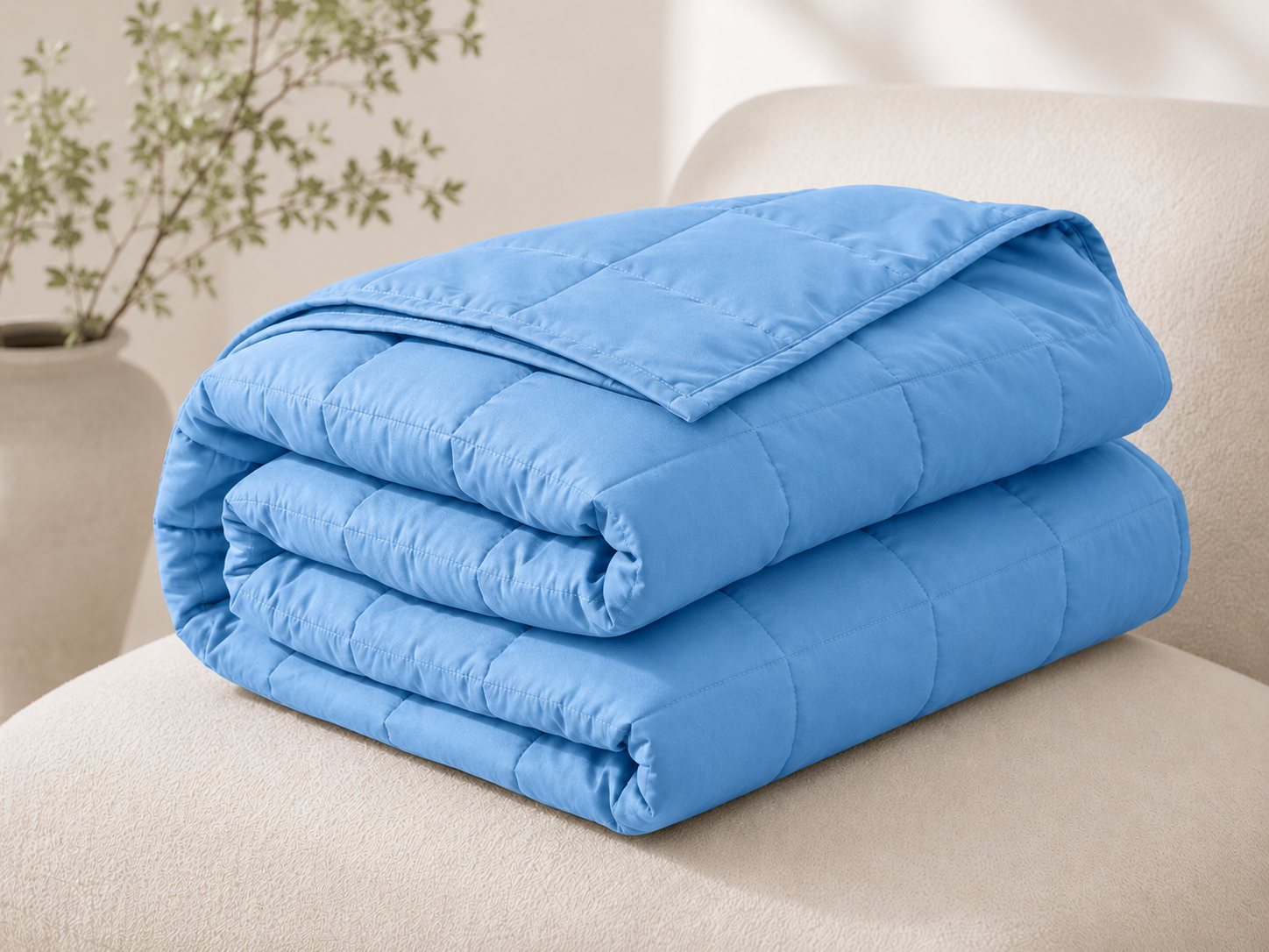 Sky Blue SerenityWrap weighted blanket